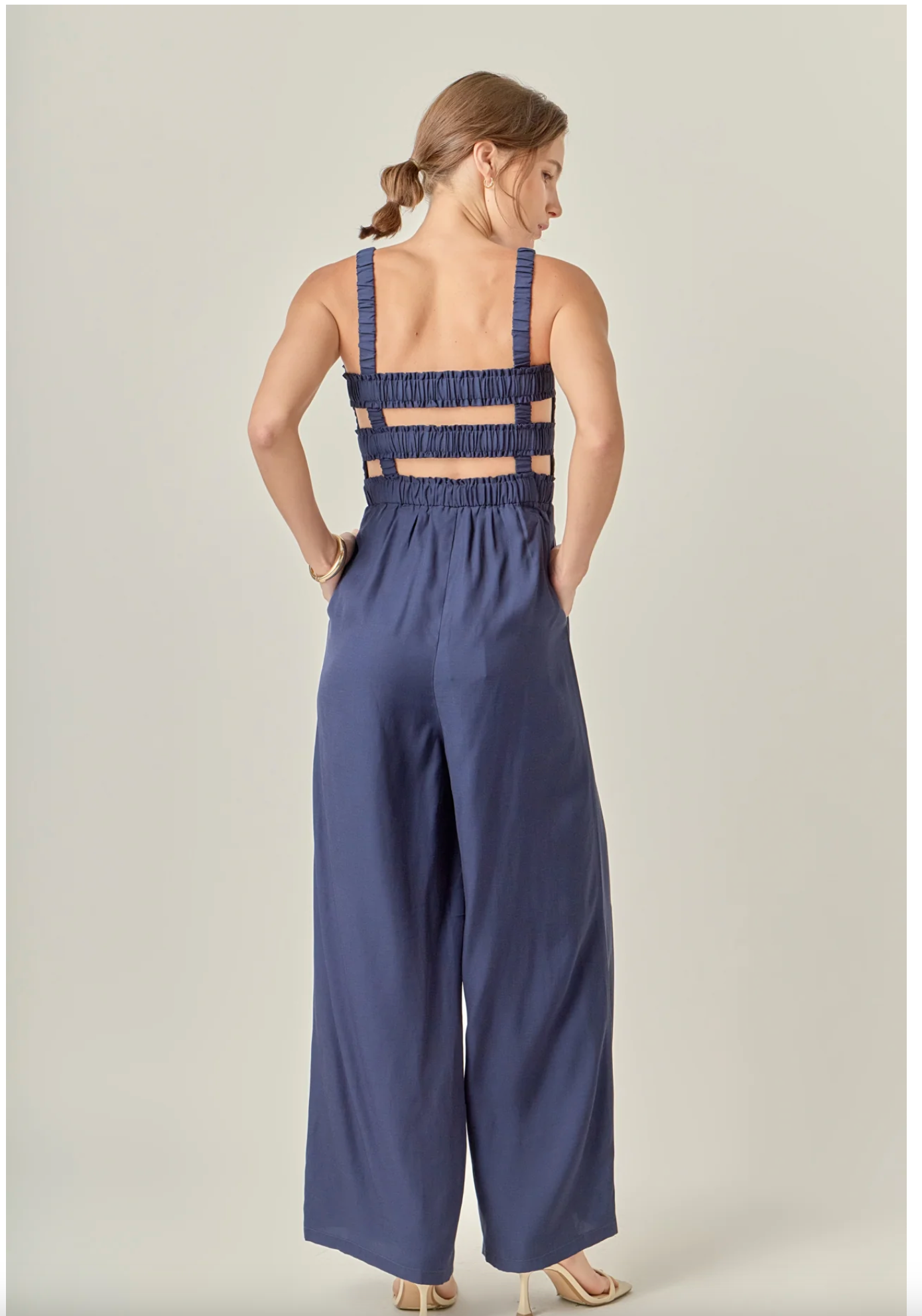 Elastic Strap Detail Jumpsuit