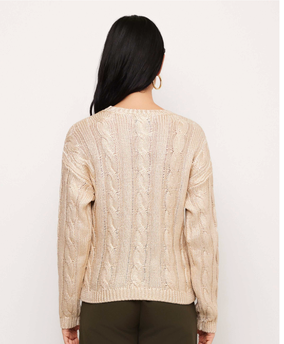 Levie Metallic Sweater