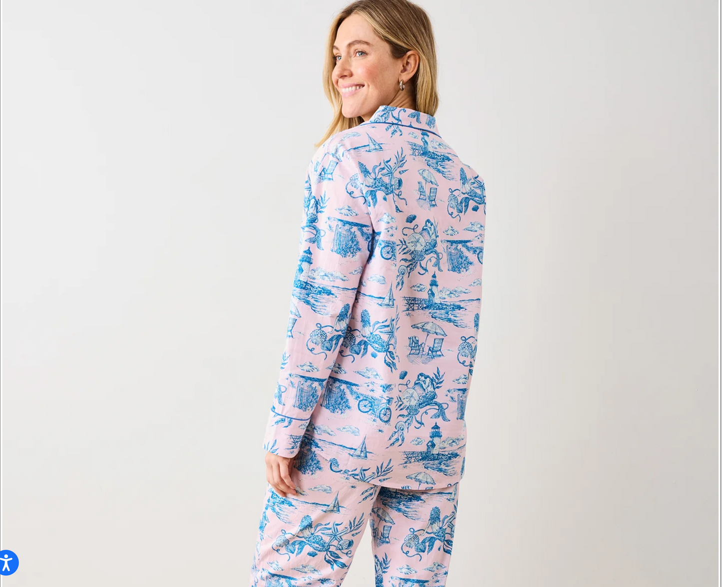 Mermaid Toile- Long Pj Set