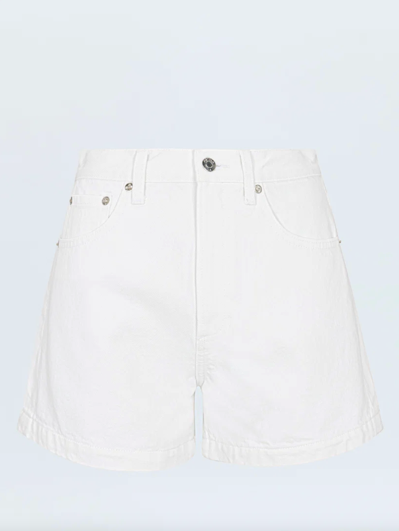 Saige High RIse A-Line Short - Polished White