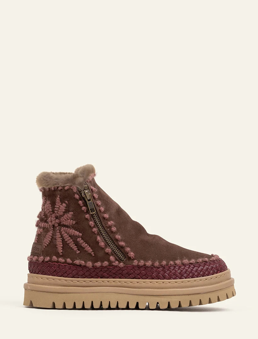 Setsu 4.0 Floral - Choc. Suede w Rosso