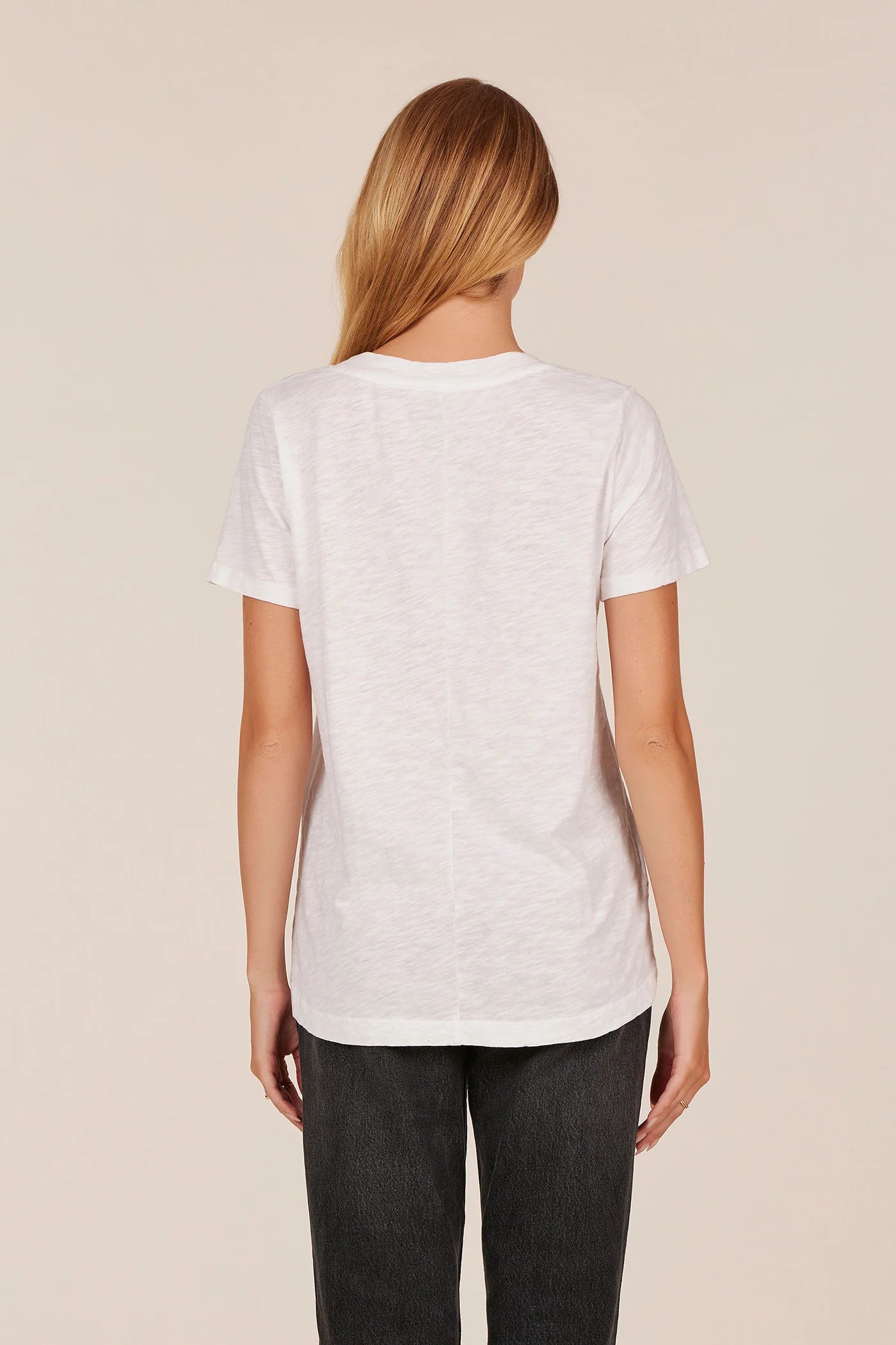 Shoulder Seam V-Neck Tee