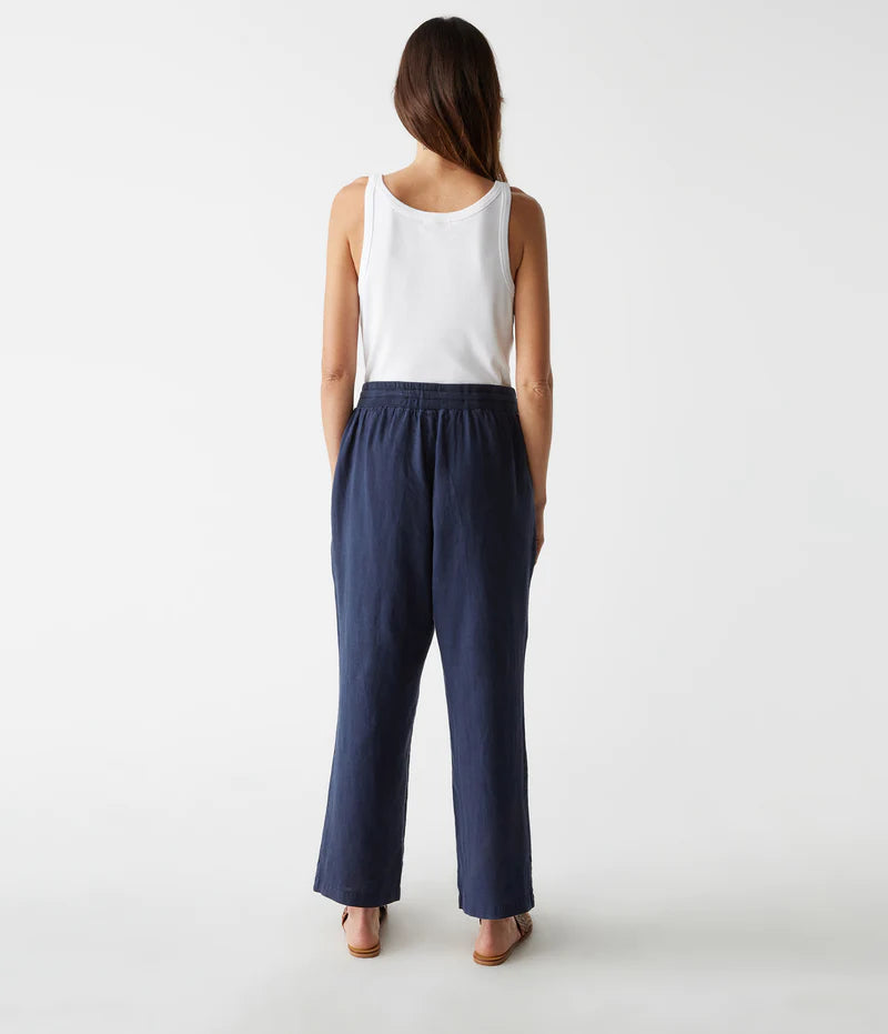 Nolan Pull On Linen Pant