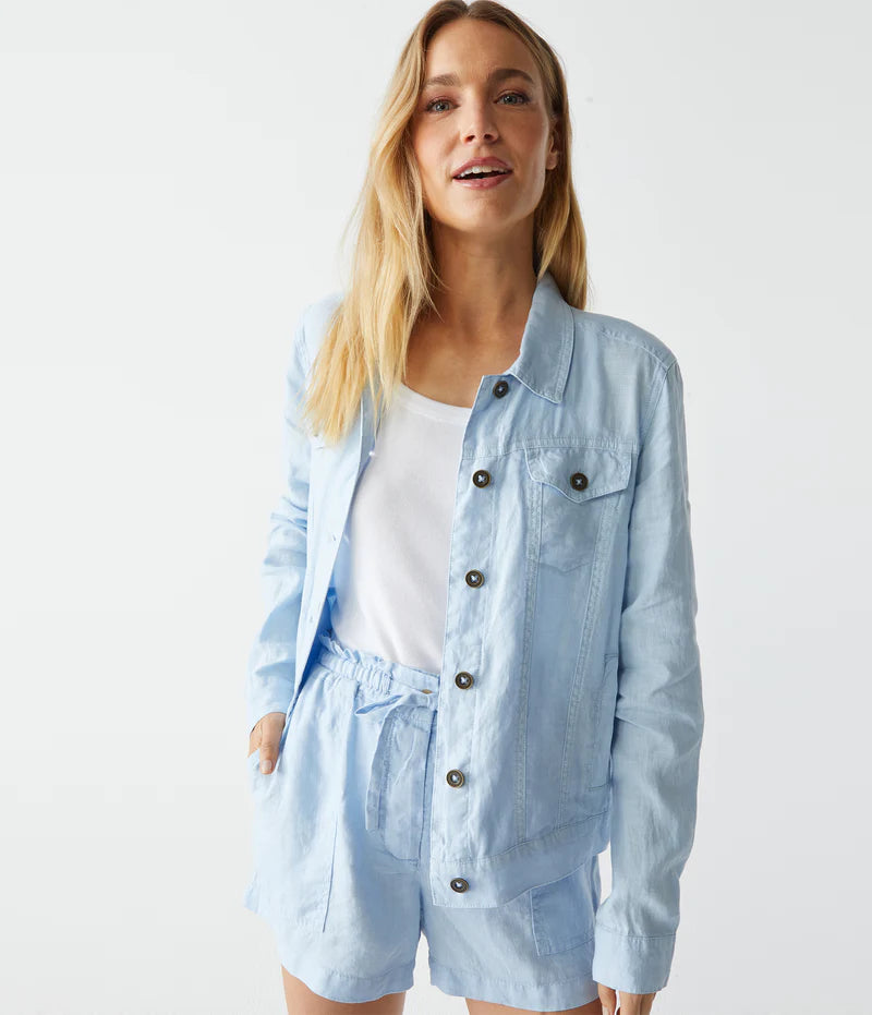 Linen Jean Jacket