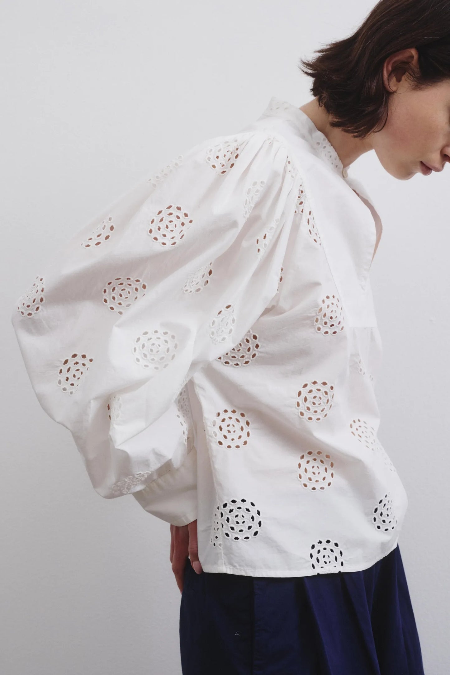 Cotton Broderie Anglaise Shirt