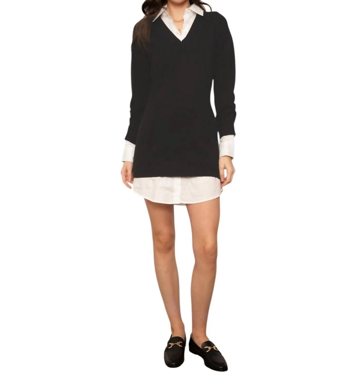Tessa Twofer Sweater Dress