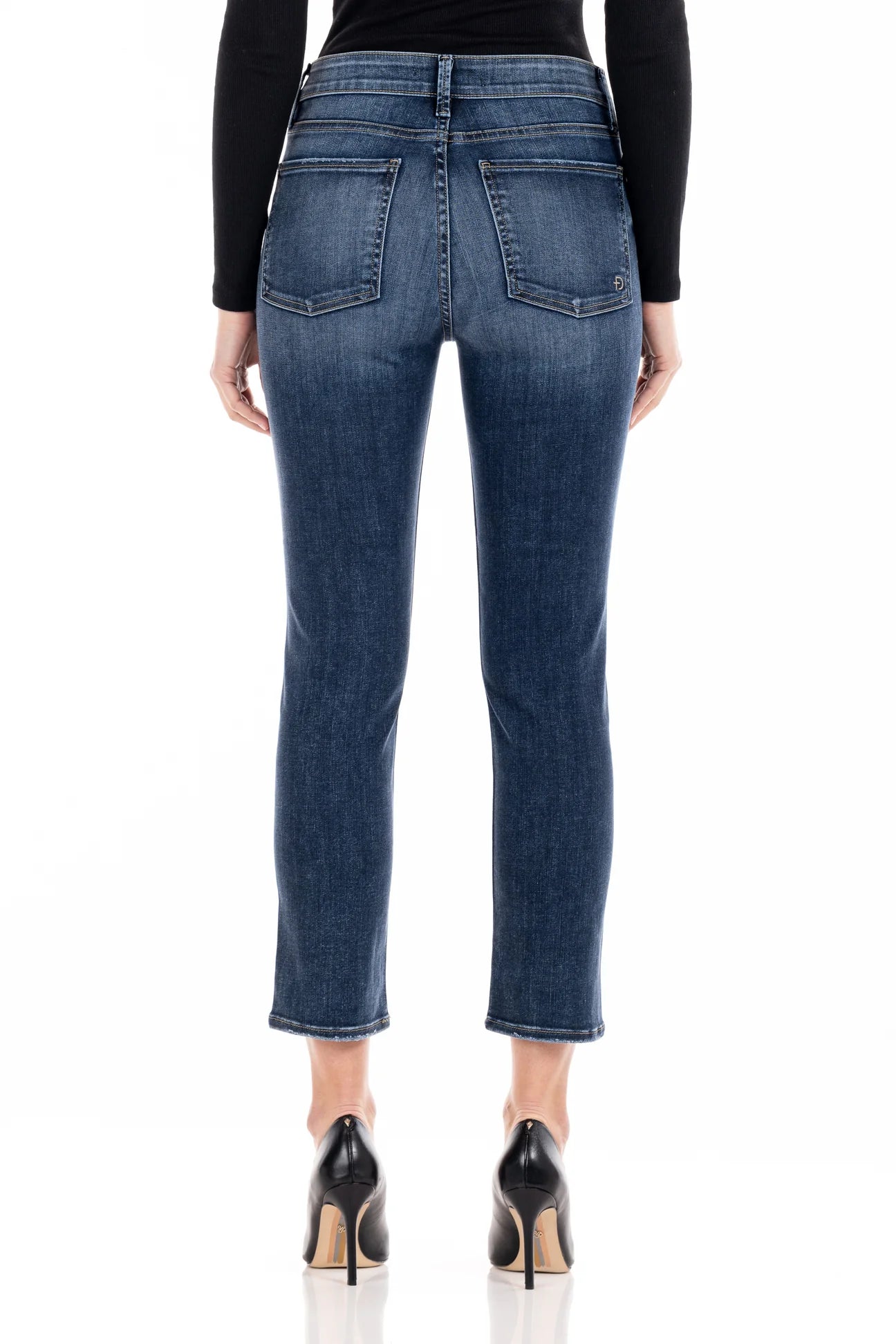 Cher High Rise Slim Straight - St. Tropez