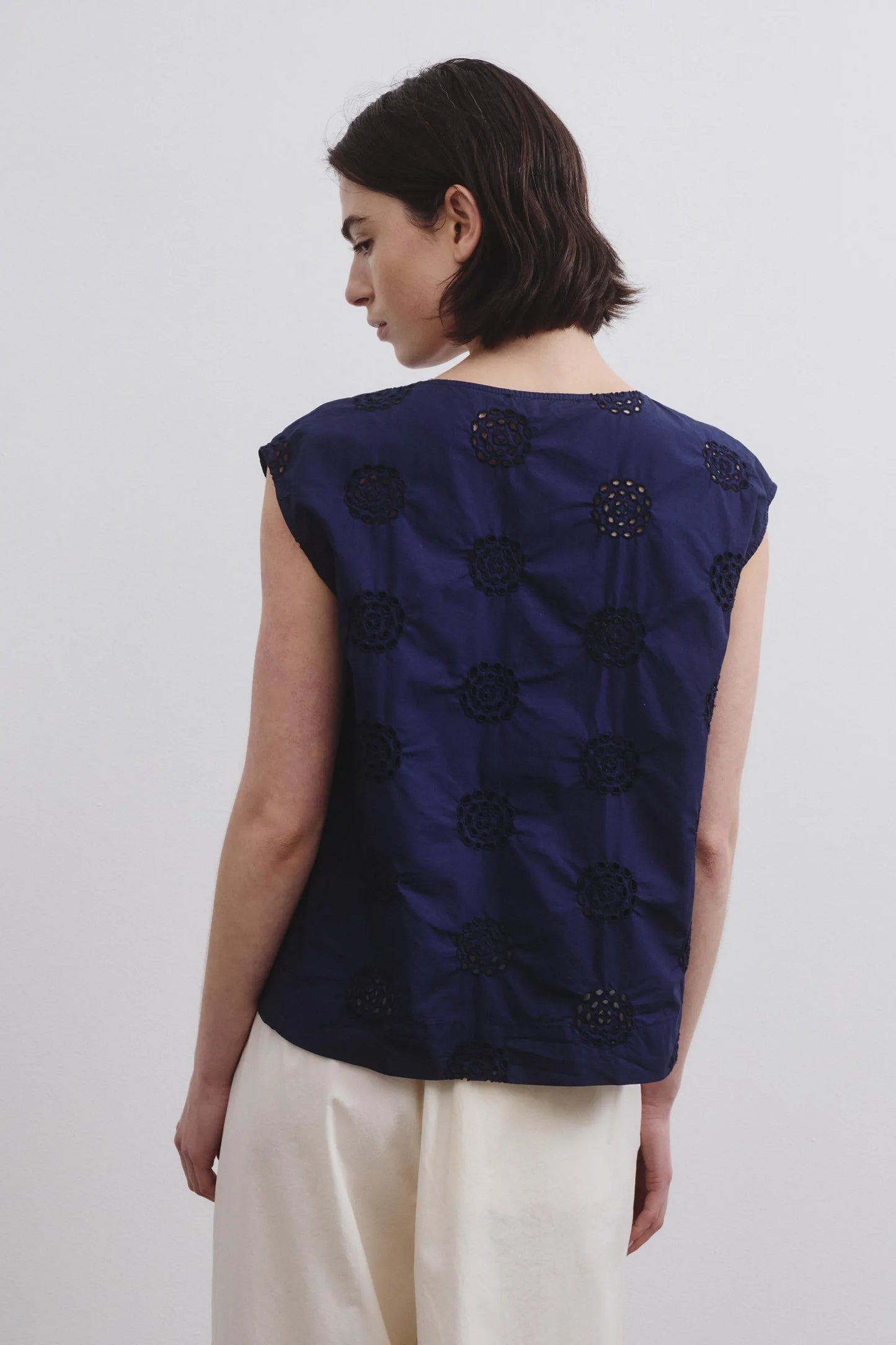 Cotton Broderie Anglaise Tank