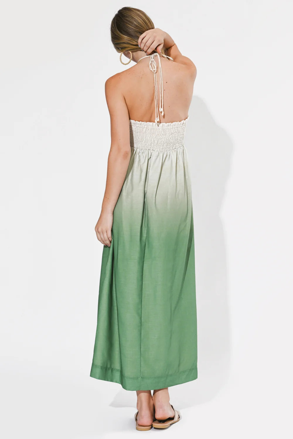 Celine Ombre Halter Maxi Dress