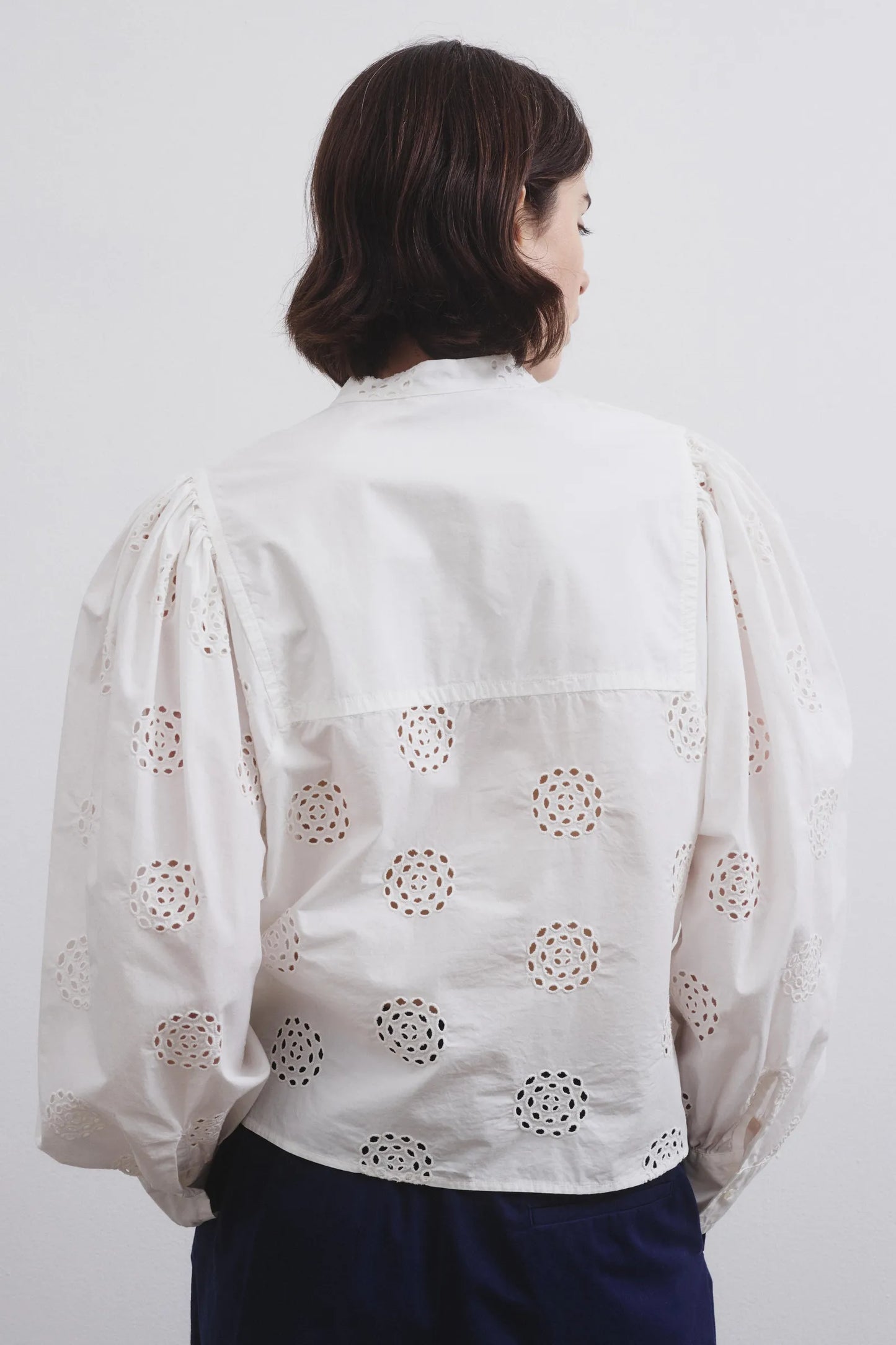 Cotton Broderie Anglaise Shirt