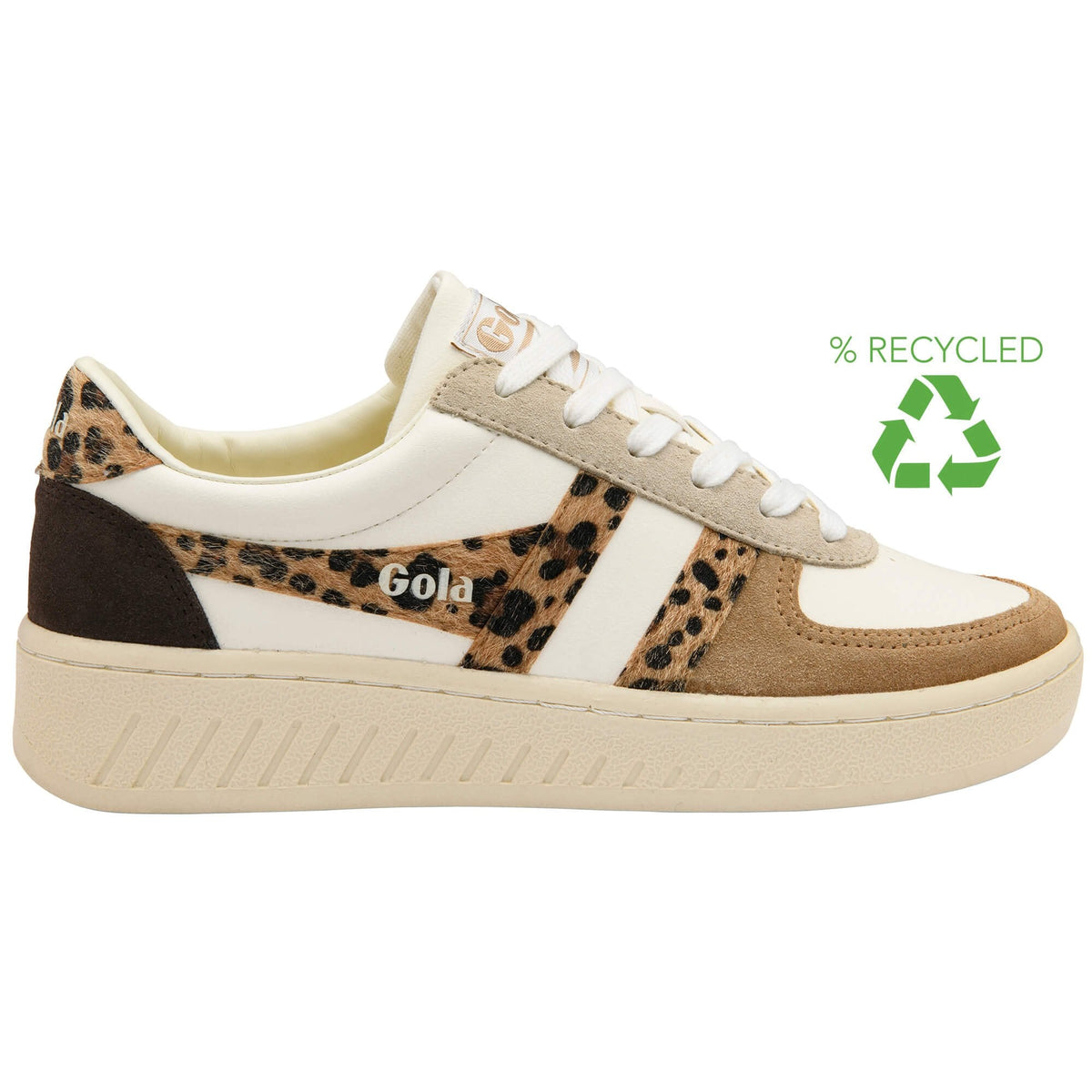 Grandslam Safari Sneaker - Off White/Leopard
