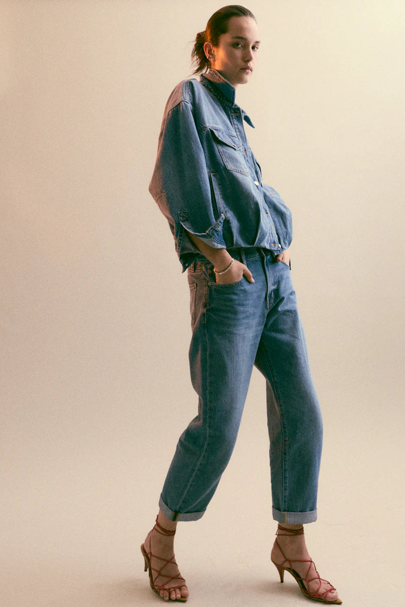 Donny Rolled Hem Boyfriend Jean