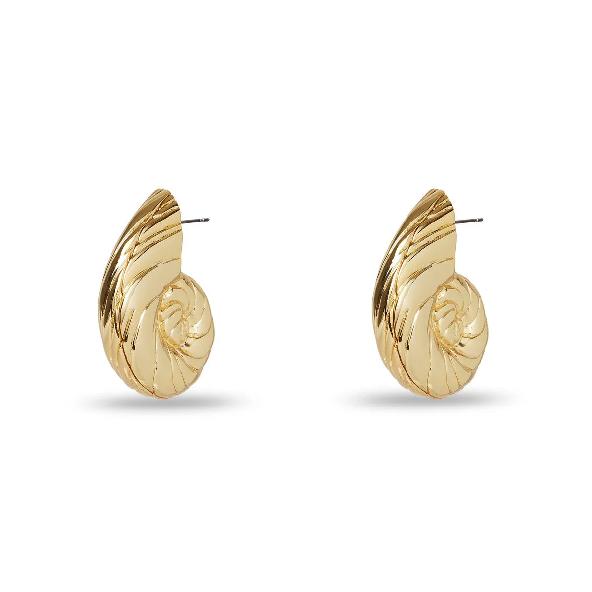 Gold Nautilus Earring