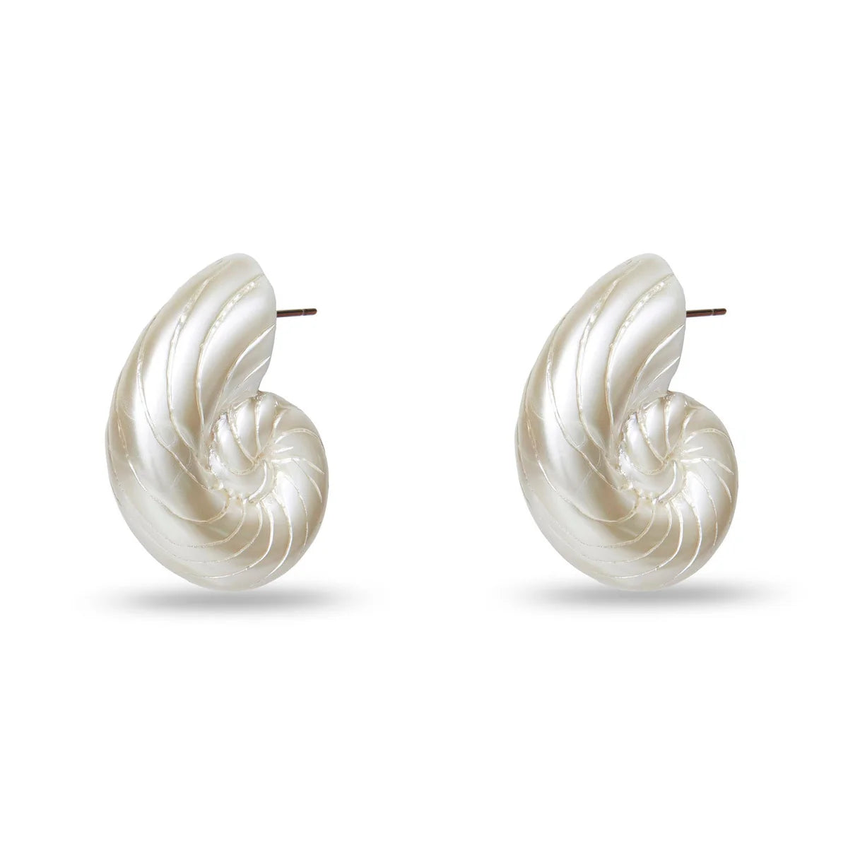 Pearl Nautilus Earring