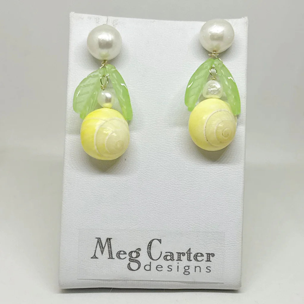 Limencello Pearl Drop Earrings