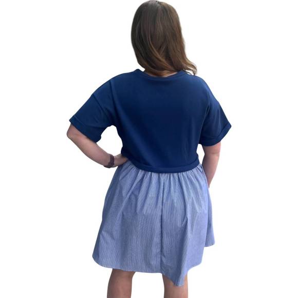 Bottom Striped Tee Dress