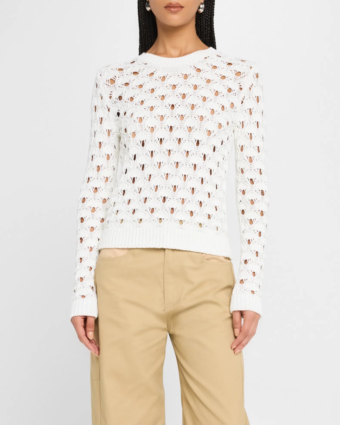 Texture Stitch Crew Sweater