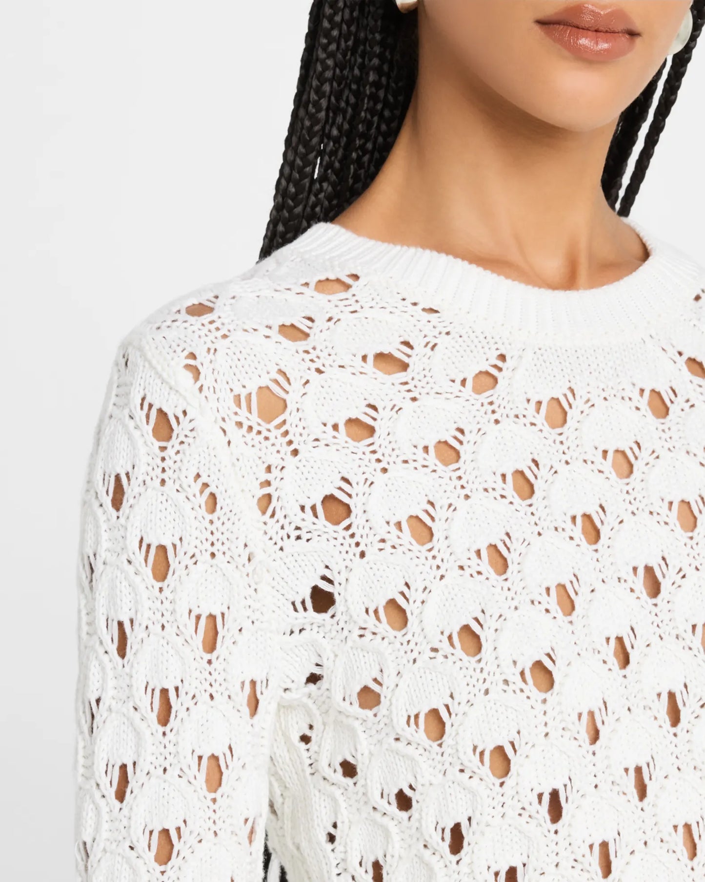 Texture Stitch Crew Sweater