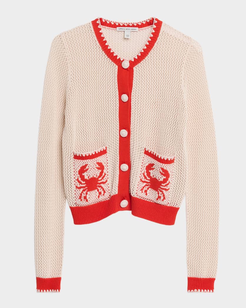 Mesh Cardigan w/ Crab Pockets