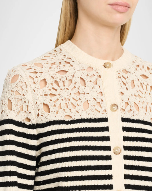 The Coastal Stripe Cardigan