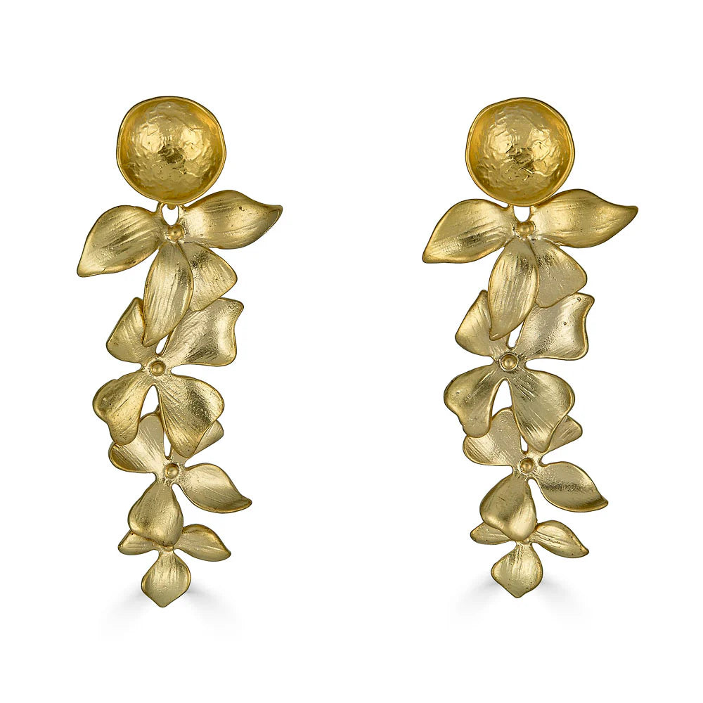 Cascading Orchid Earrings