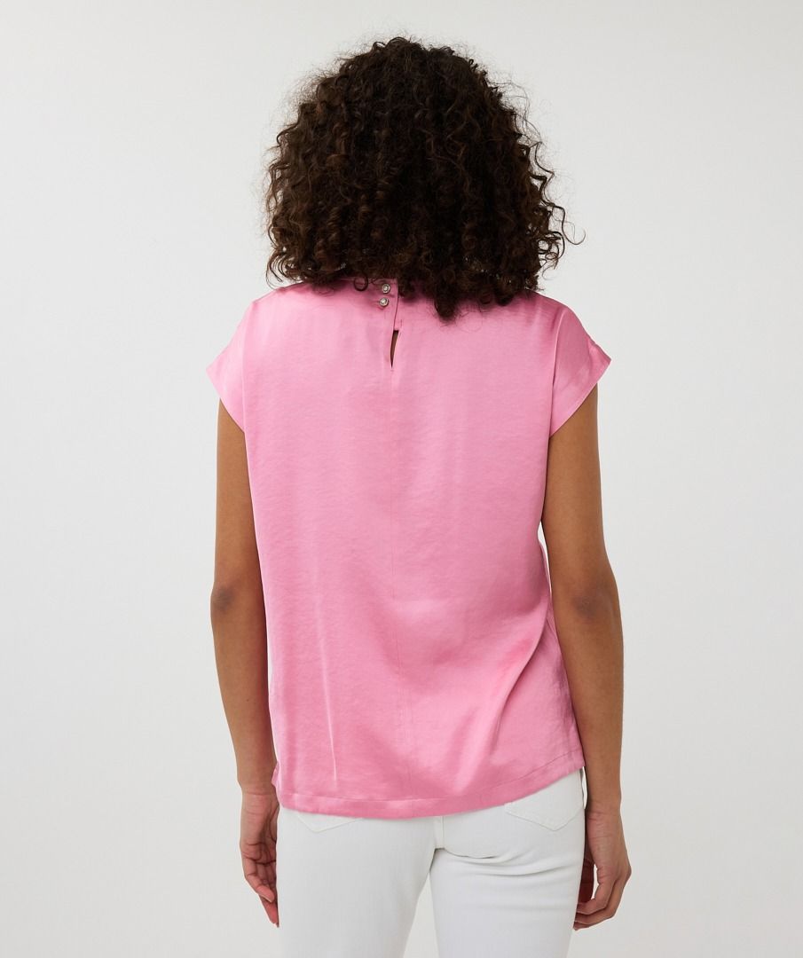 Satin Round Neck Blouse