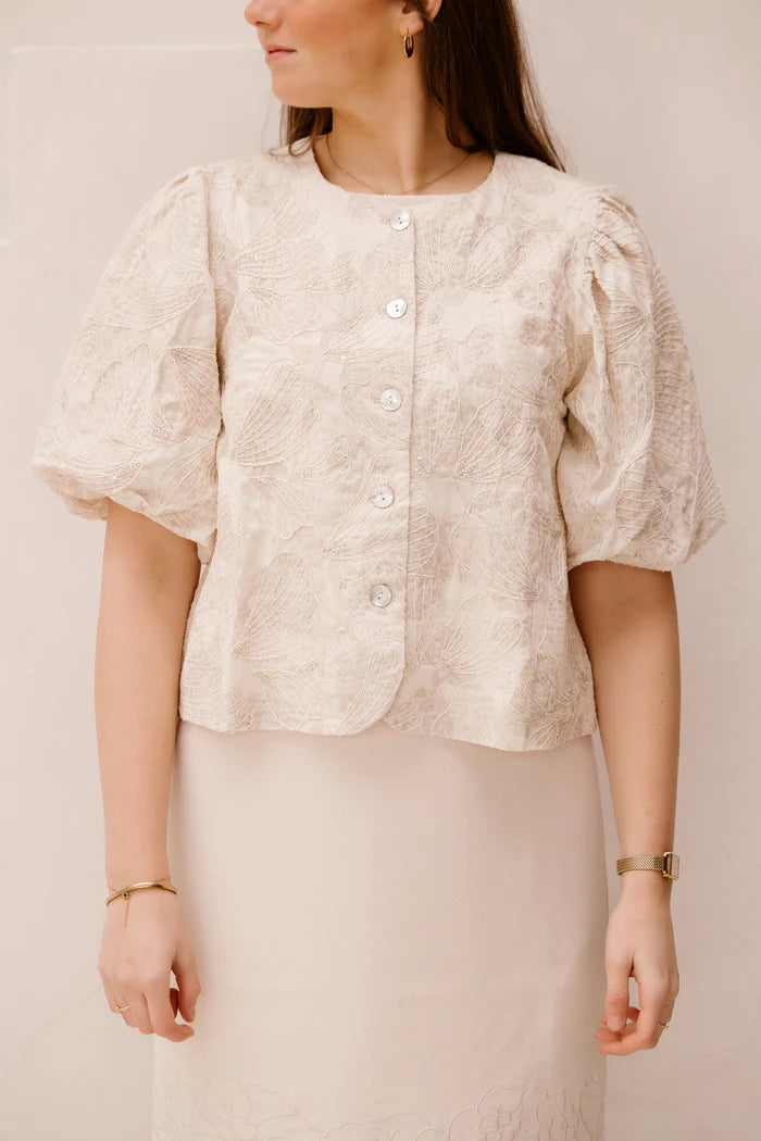 Baloon Shell Print Top