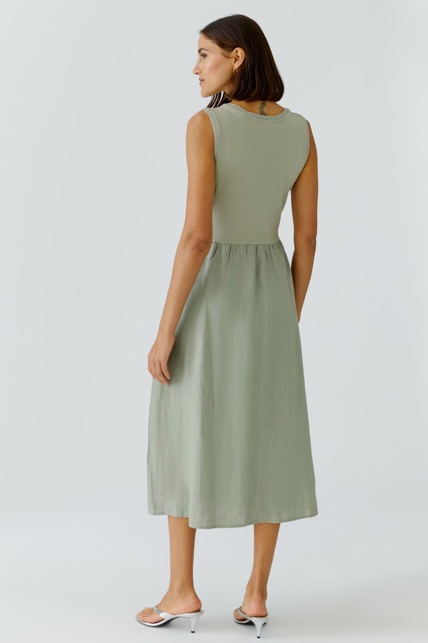 Cotton & Linen Midi Dress