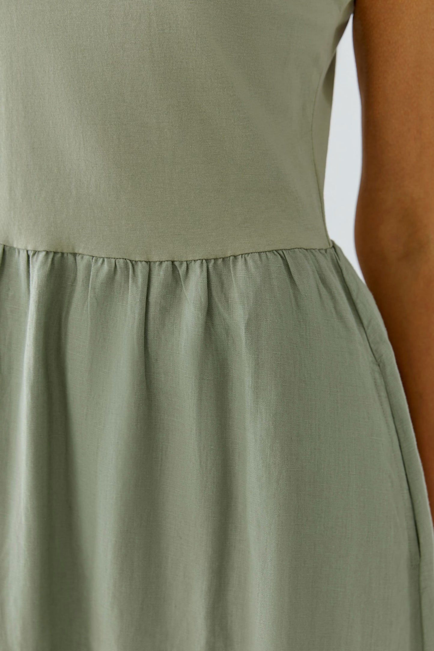 Cotton & Linen Midi Dress