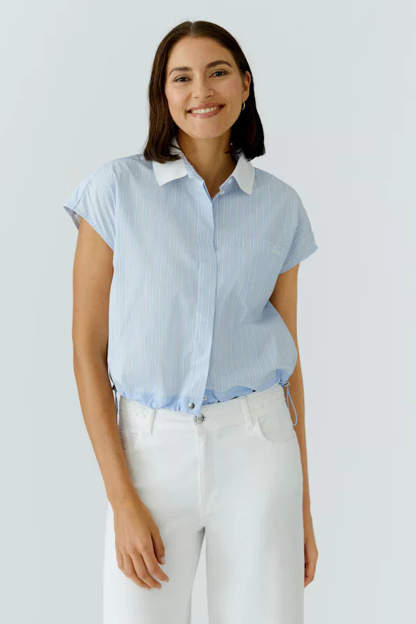 Two Color Striped Blouse