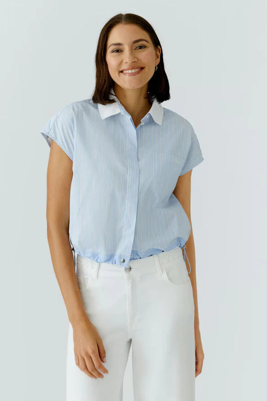 Two Color Striped Blouse