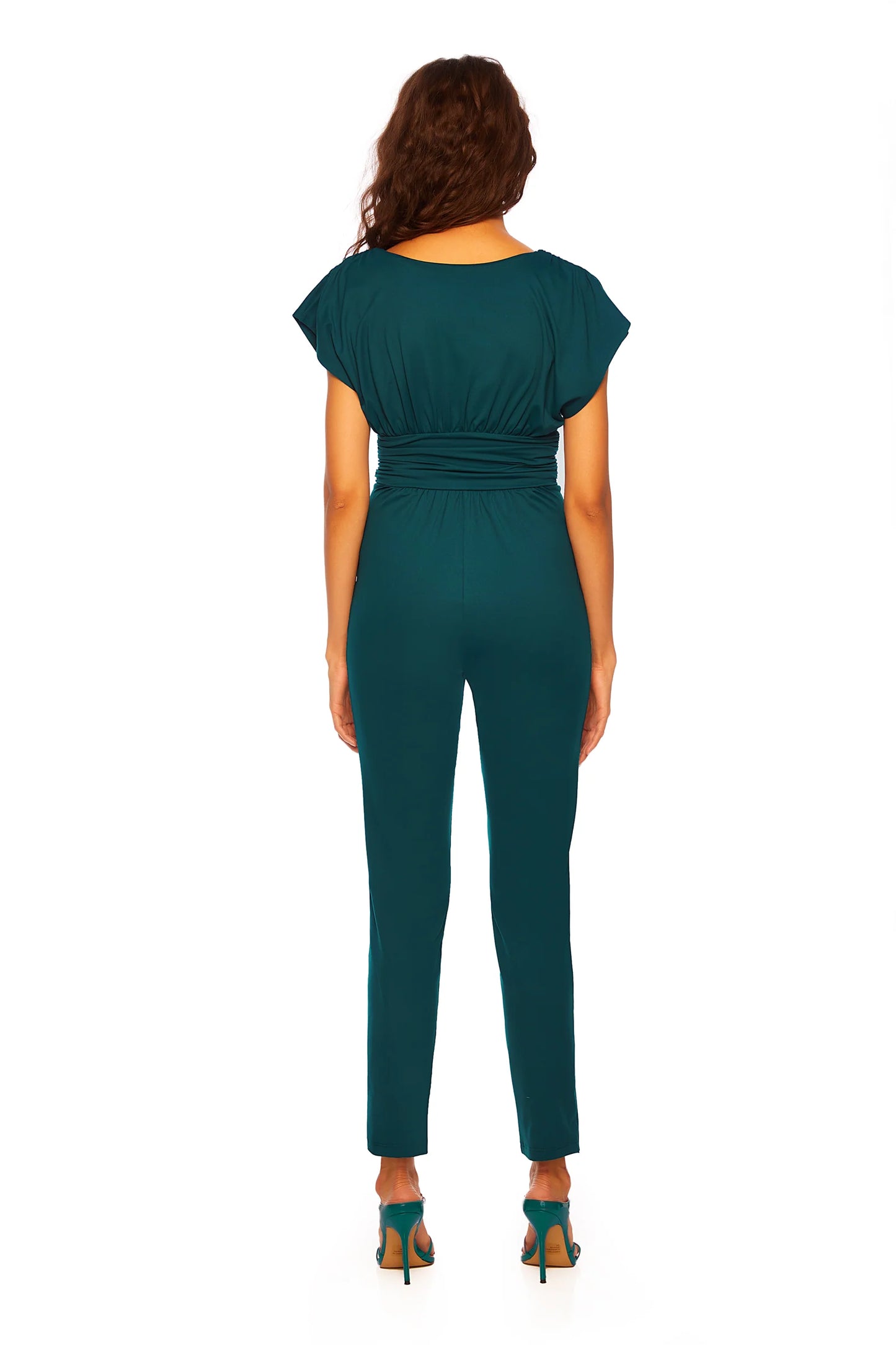 Gathered V Jumpsuit 30" Inseam