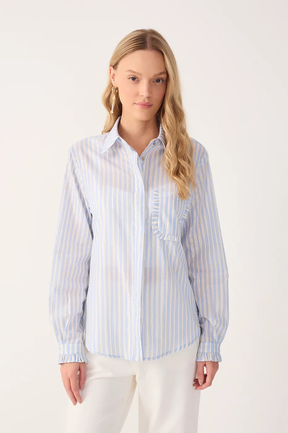 Striped Lurex Shirt