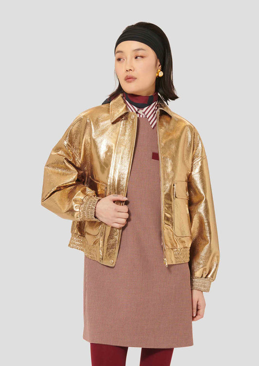 Bibba Blouson Leather Coat