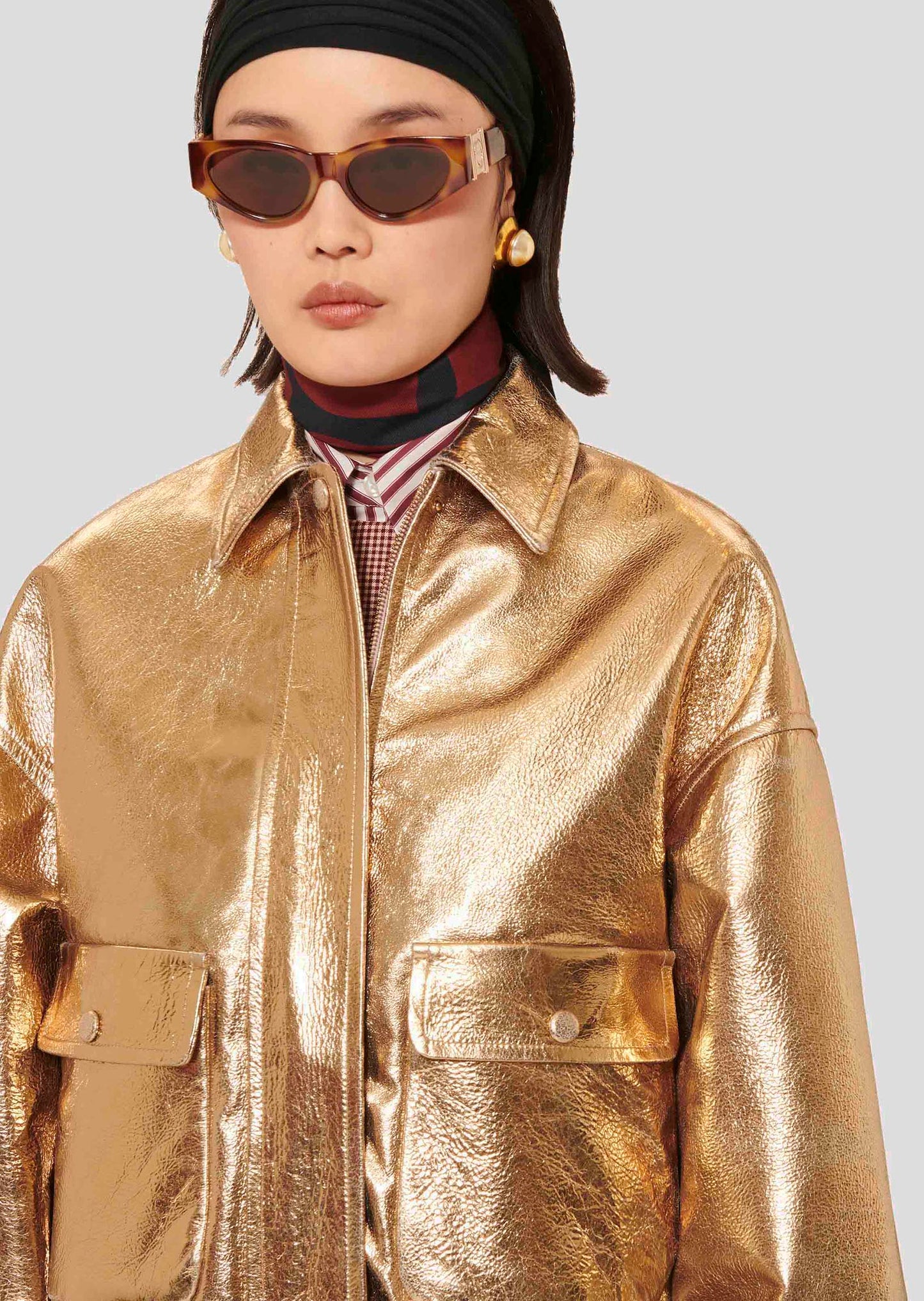 Bibba Blouson Leather Coat