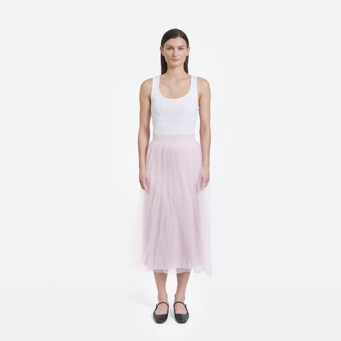 Gathered Skirt w/ Tulle