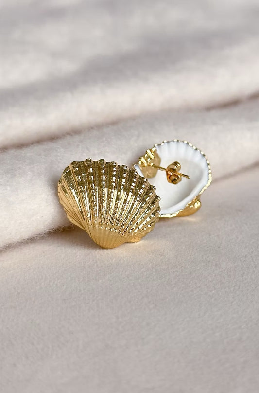 Gold Shell Studs