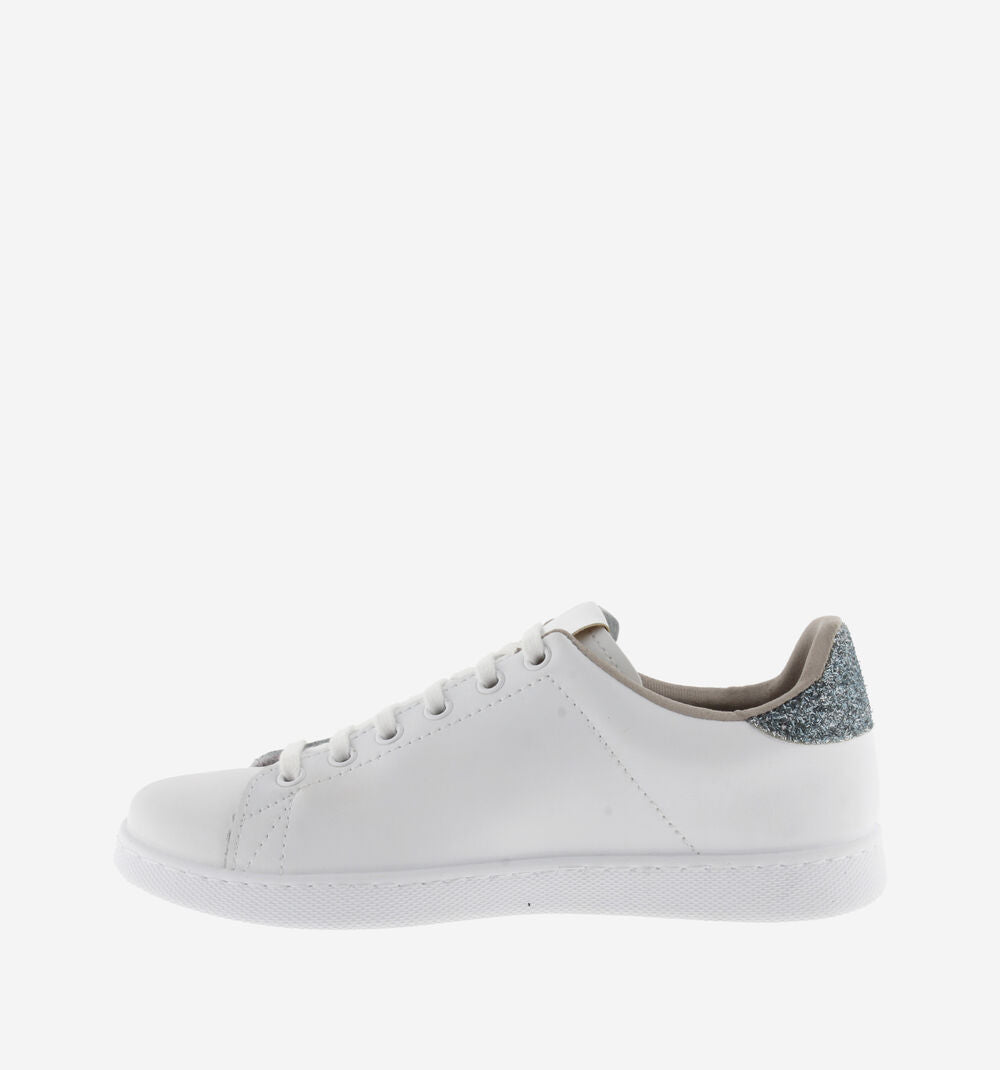 Tenis Leather & Glitter Swirls Sneaker