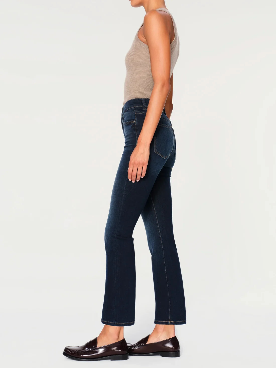 Bridget Bootcut High Rise Crop Jeans