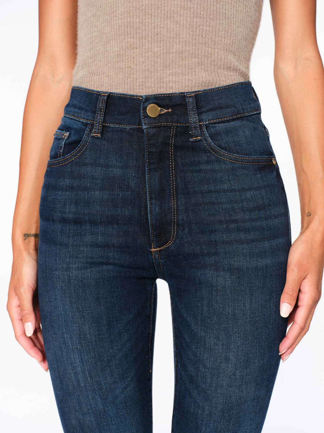 Bridget Bootcut High Rise Crop Jeans