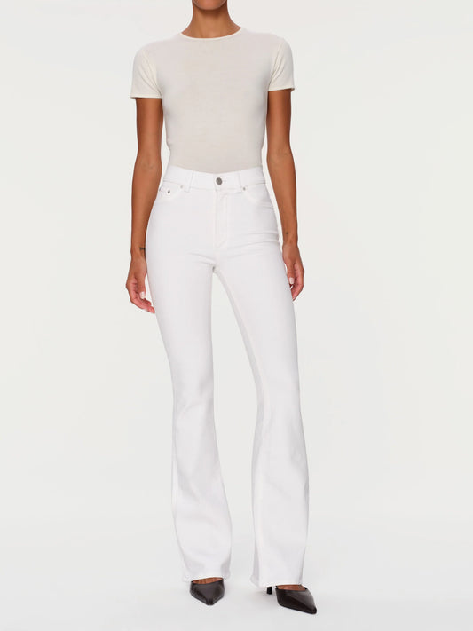 Bridget Boot High Rise Instasculpt Crop - White