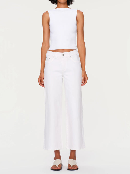 Hepburn Wide Leg - White