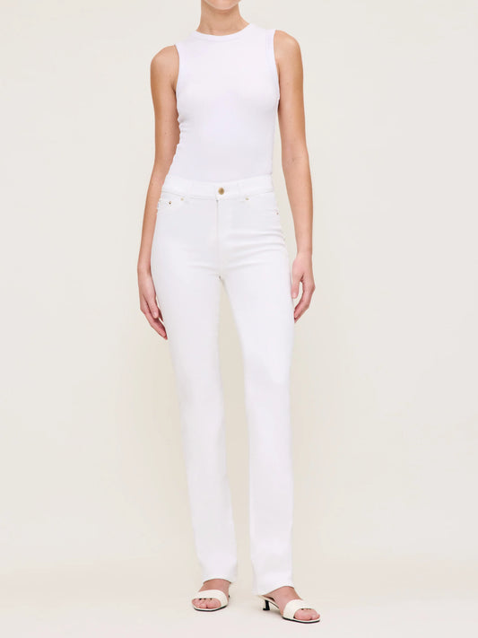 Halle Straight High Rise Instasculpt - White