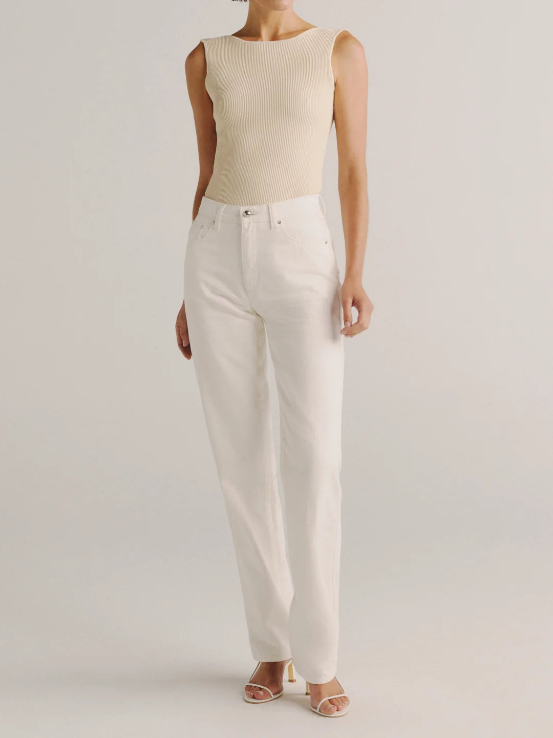 Cate Slim Straight High-Rise 31" Jeans