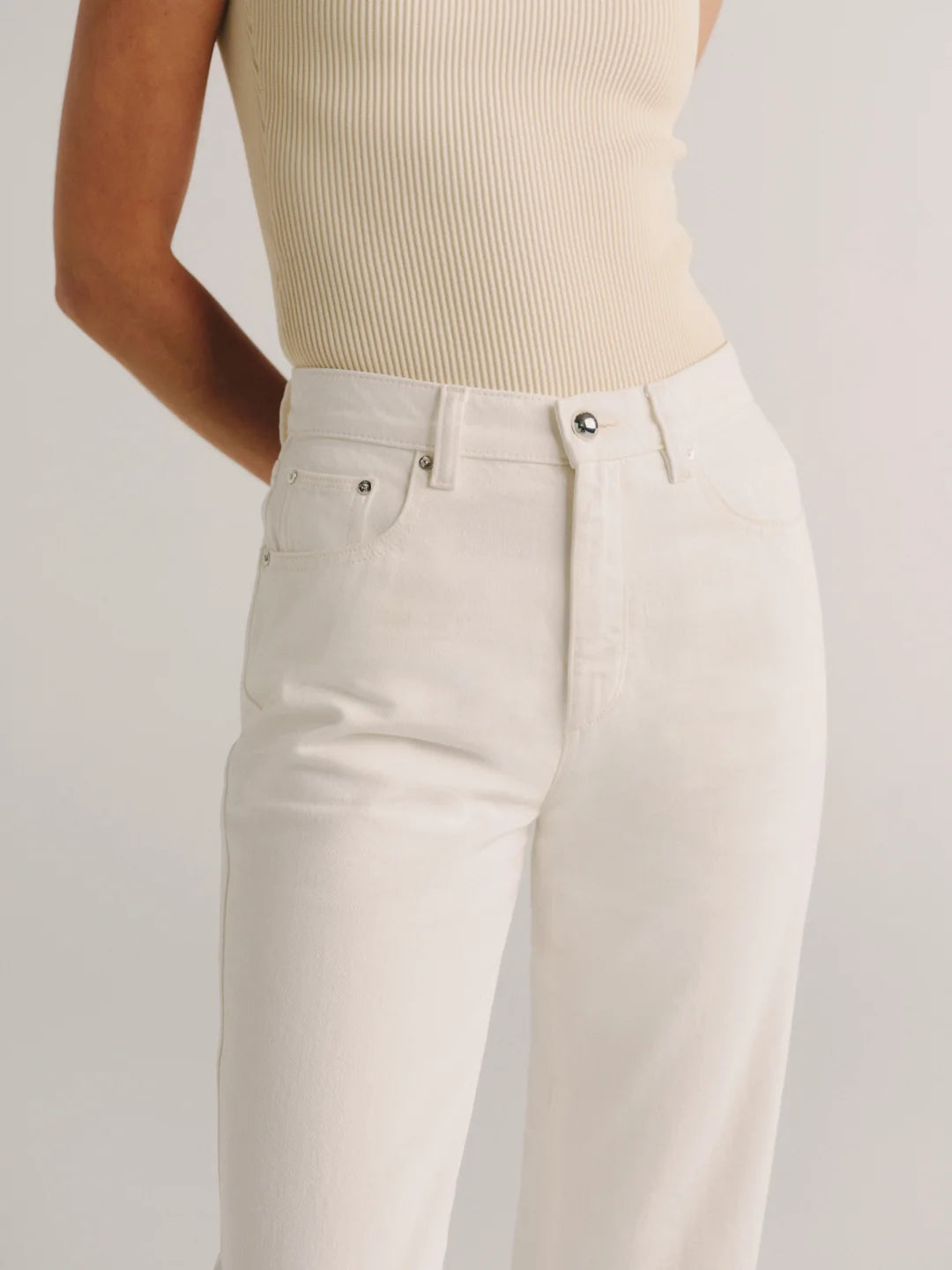 Cate Slim Straight High-Rise 31" Jeans