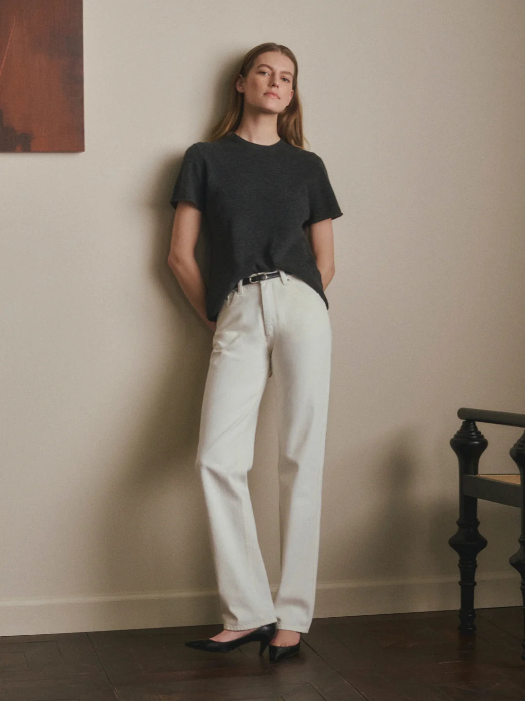 Cate Slim Straight High-Rise 31" Jeans