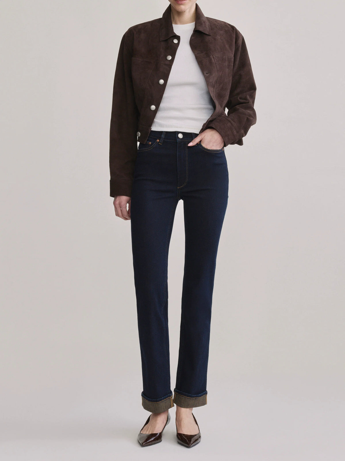 Halle Straight High-Rise Jeans