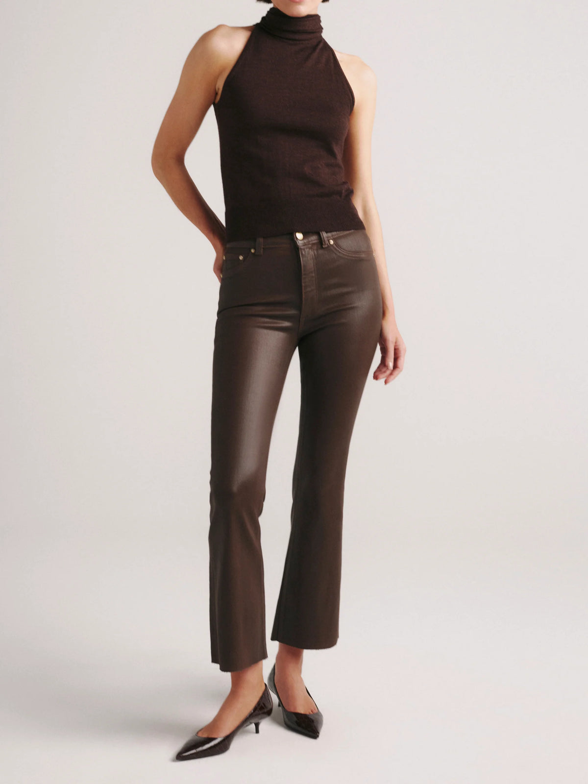 Bridget Bootcut High Rise Crop Jeans