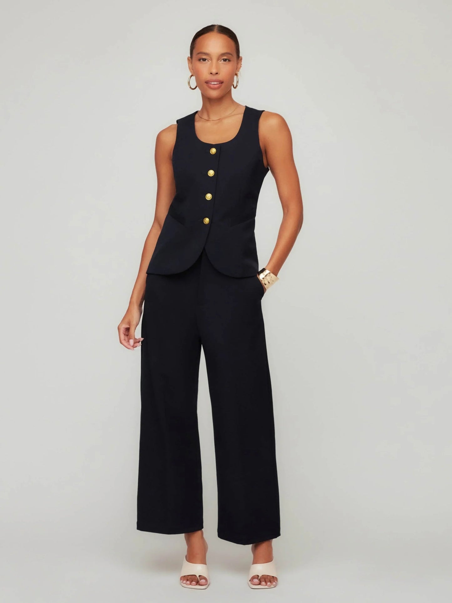Janice Cropped Wide-Leg Pants