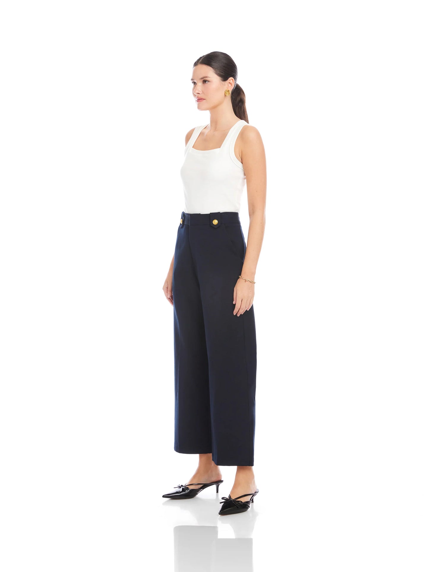 Janice Cropped Wide-Leg Pants